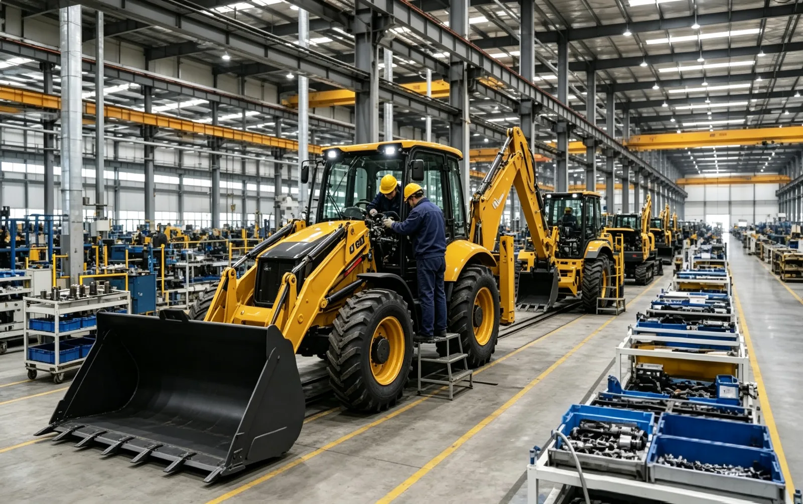 CASDE wheel loader production line