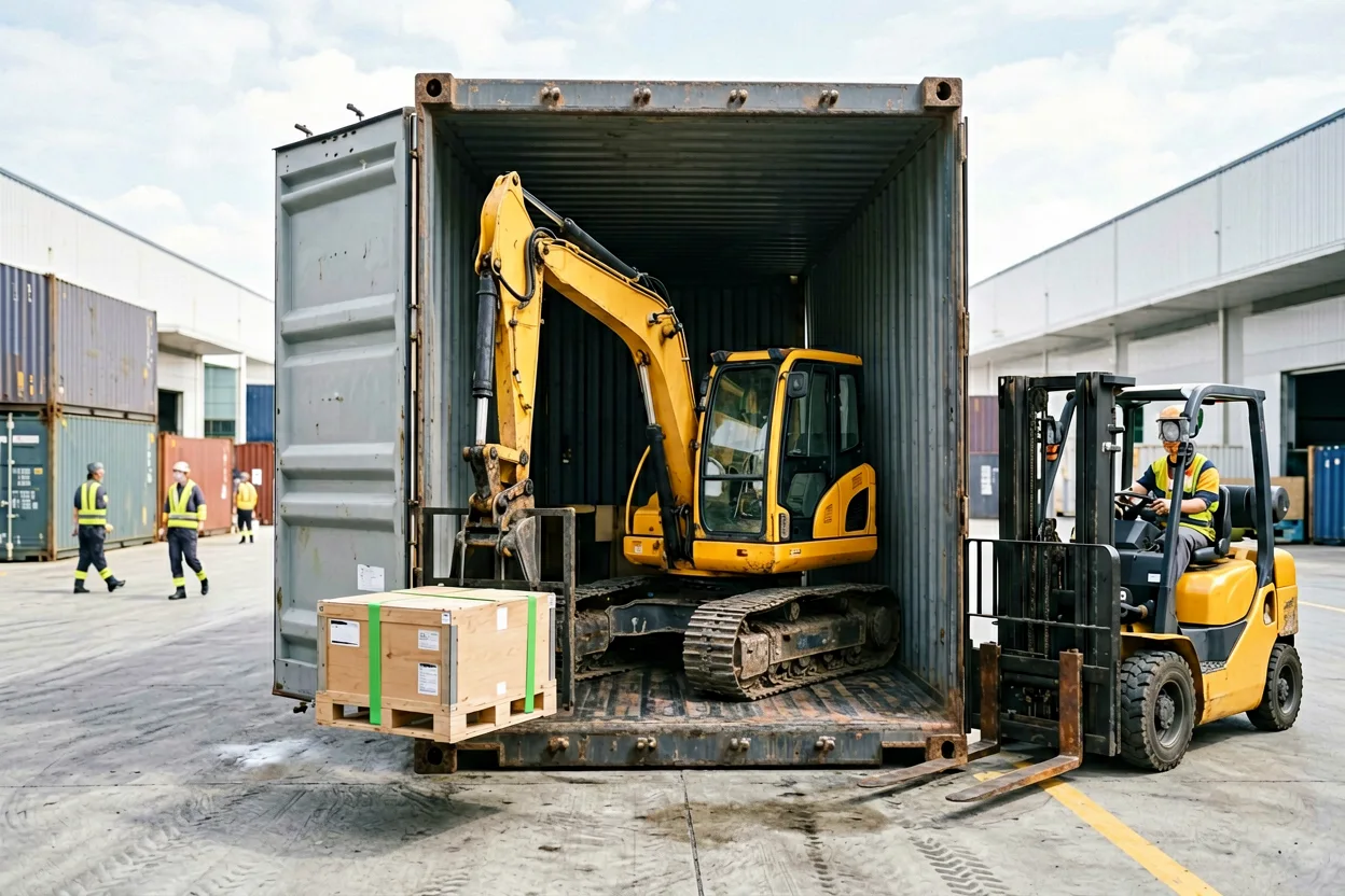 Machinery shipping preparation