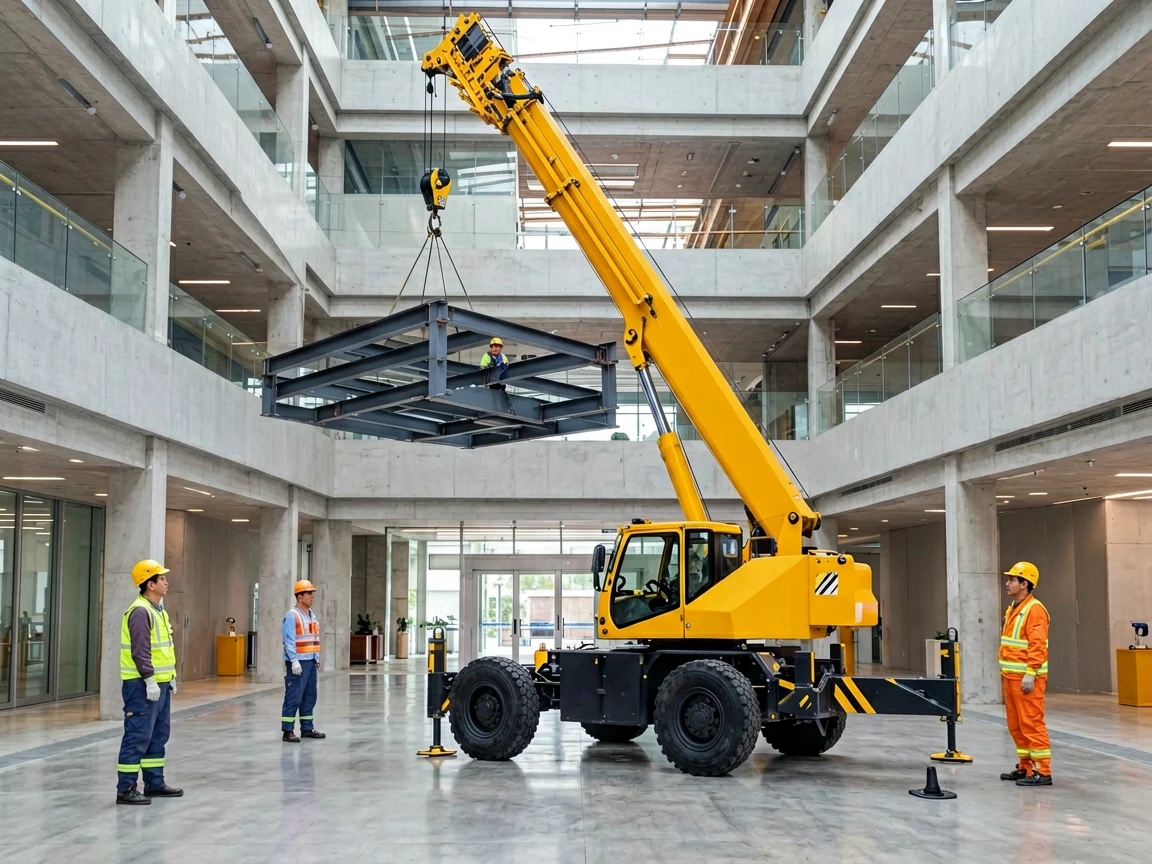 Spider crane structure
