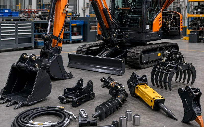 CASDE mini excavator dimensions
